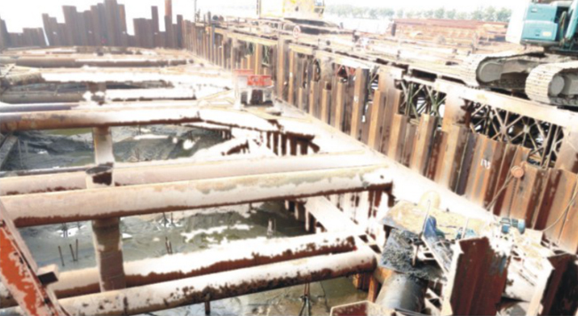 鋼板樁應(yīng)用于俄羅斯海參威軍港支護工程